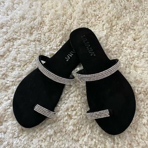 Black Icy Sandals